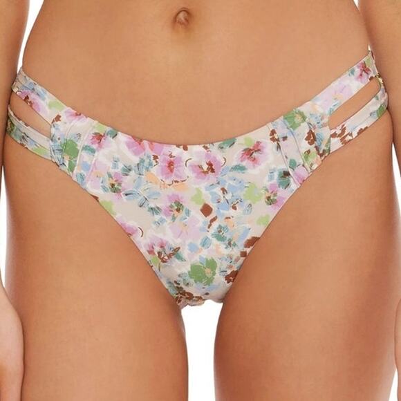 Isabella Rose Maui Floral Reversible Swim Bottom Sz S NWT - Picture 1 of 13